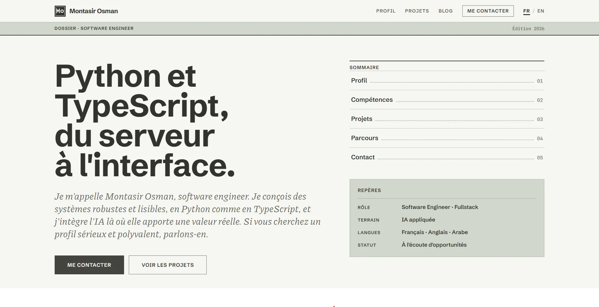 Portfolio de Montasir Osman